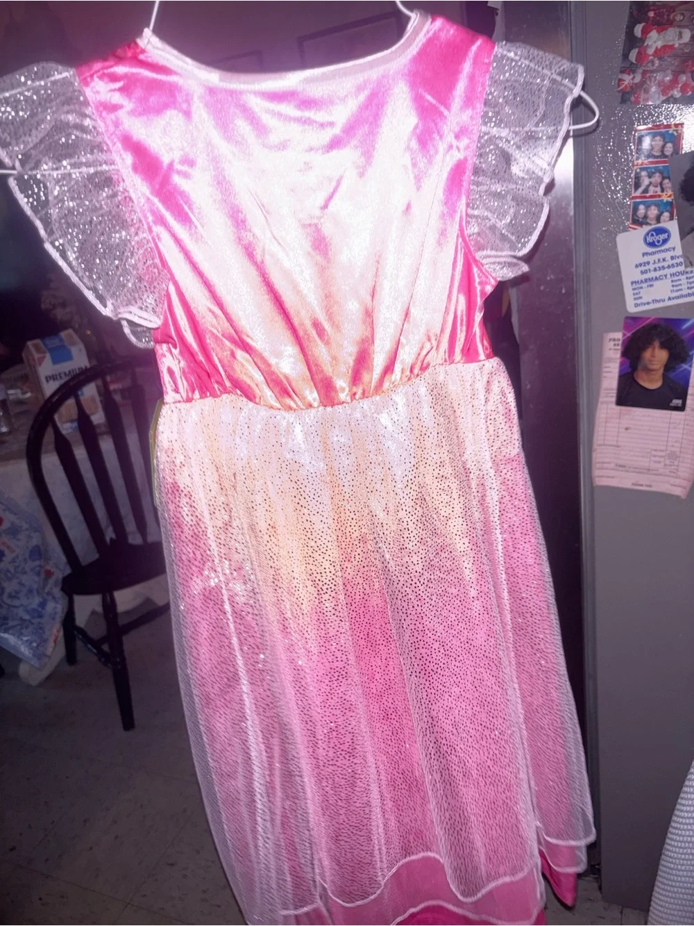 Universal Wicked Pink Girls Princess Theater Dress/Gown Dress Up and Sleep